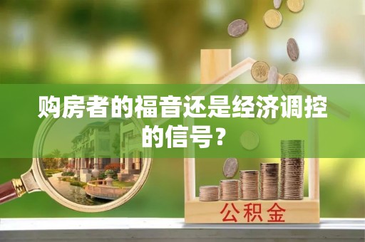 西贡购房者的福音还是经济调控的信号？