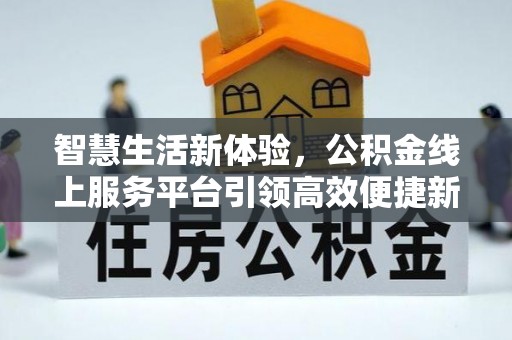 西贡智慧生活新体验，公积金线上服务平台引领高效便捷新潮流