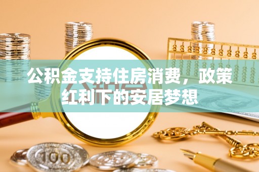 西贡公积金支持住房消费，政策红利下的安居梦想